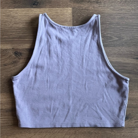 Talula Cropped Tank Sleeveless Top in Mauve - Picture 5 of 7